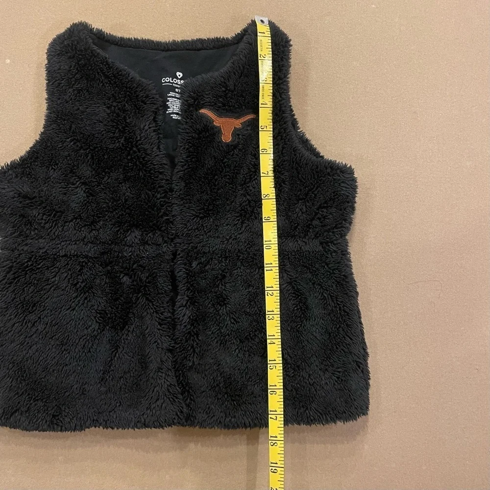 Texas Longhorns Girl’s Colosseum Fluffy Logo Vest Size 5T